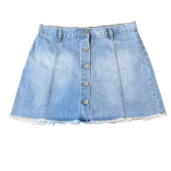 22. FOREVER 21 | Los Angeles Sz:30 Full Button Front Mini Skirt - Picture 3 of 9